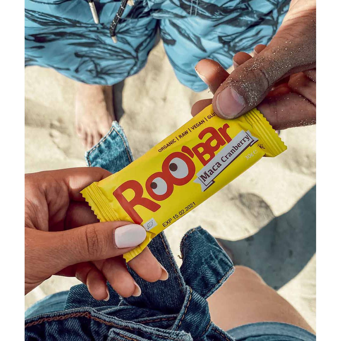 Maca & Cranberry Bar, organic, Roobar, 30g