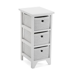 WITTE BADKAST MET 3 LADEN