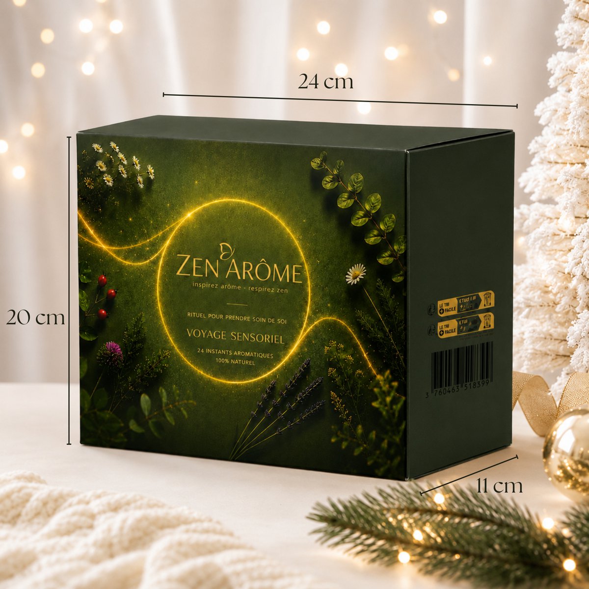 Aromatherapie-Adventskalender – 24 Tage Wohlbefinden: Diffusoren, reine ätherische Öle, Synergien und Zubehör – Premium-Geschenkbox