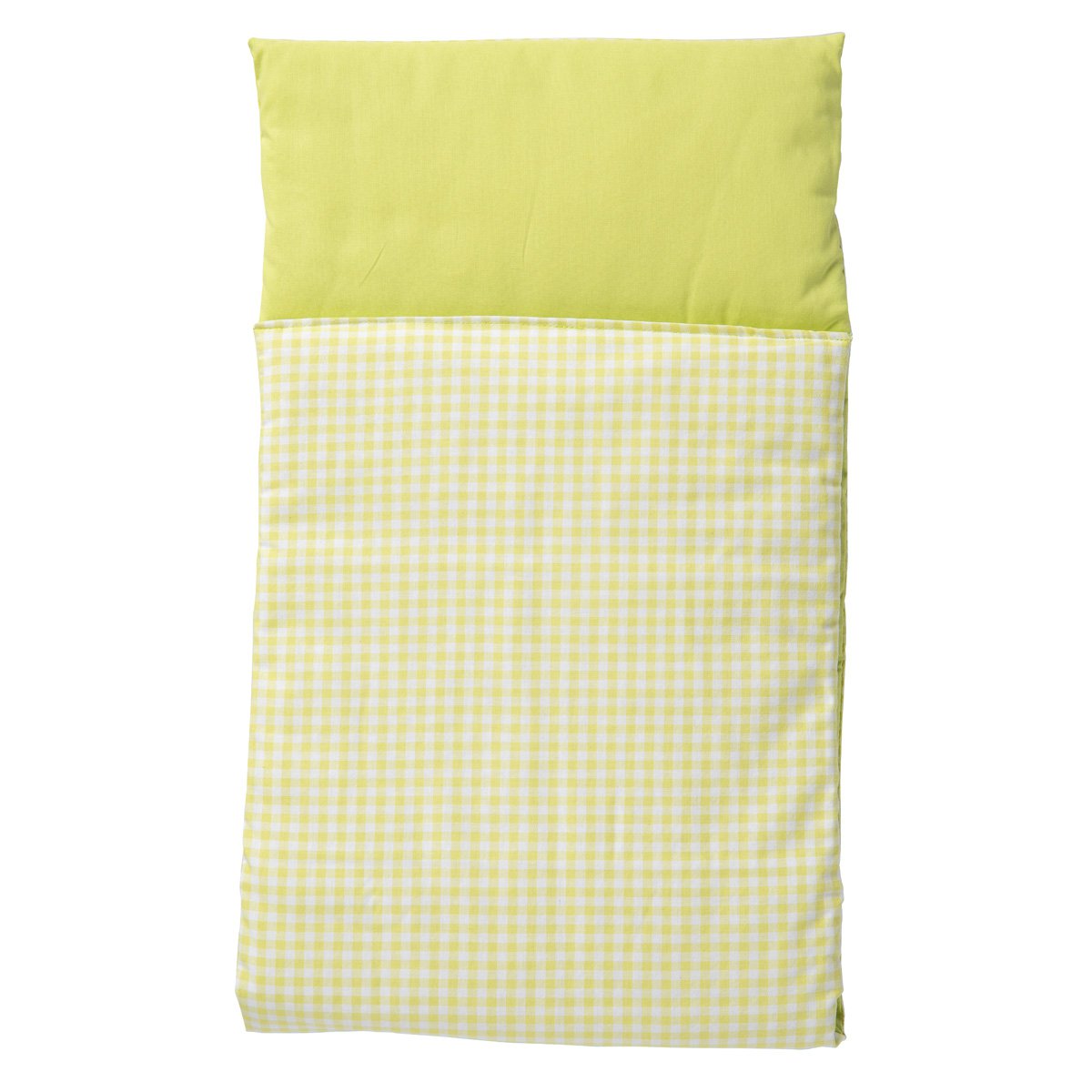 Van Dijk Toys Duvet - Green White checkered