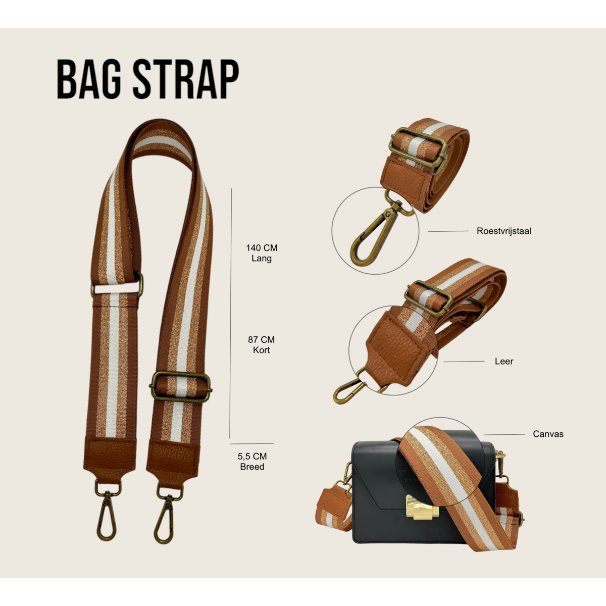 Tracolla per borsa Kiki