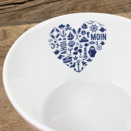 Scandinavische porseleinen kom van Heart