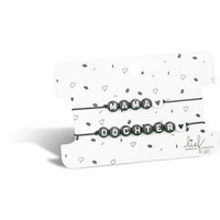 Bracelets Mom & Daughter Black and white 2 pieces