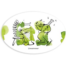 Musicians sticker card