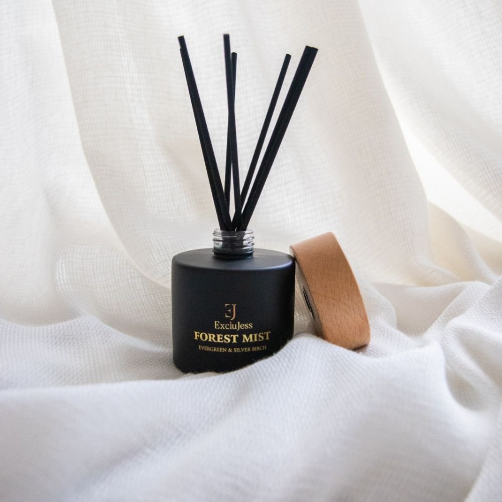 Forest Mist Gift set of fragrance sticks & candle - Evergreen & Silver Birch