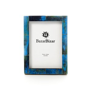 The Azure Patchwork Frame - Turquoise - 13x18