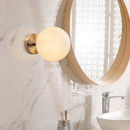 Szklana lampa ścienna ATMACA 10240