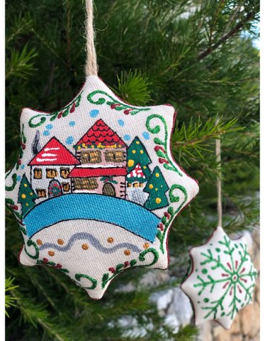 Kerstster "Winterstad"