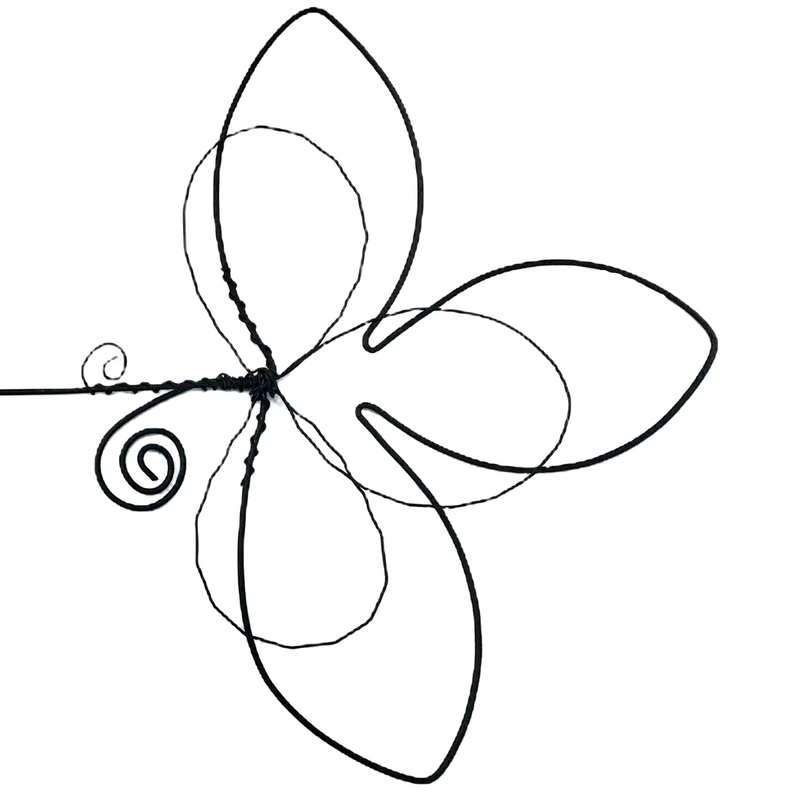 Fleur de Lys - "Love" - ​​Wire wall decoration