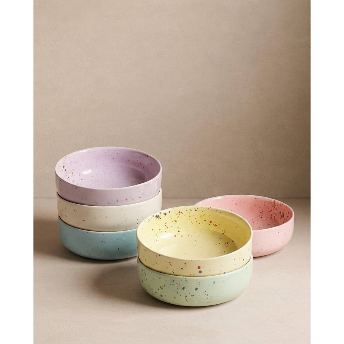 New Party Bowl 19cm - Mix 6 Pieces