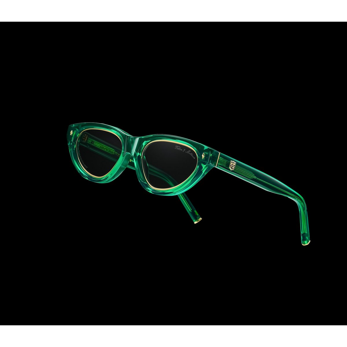 Walton & Mortimer nr. 21 “Enkeproducenten” Poison Green Limited Edition solbriller