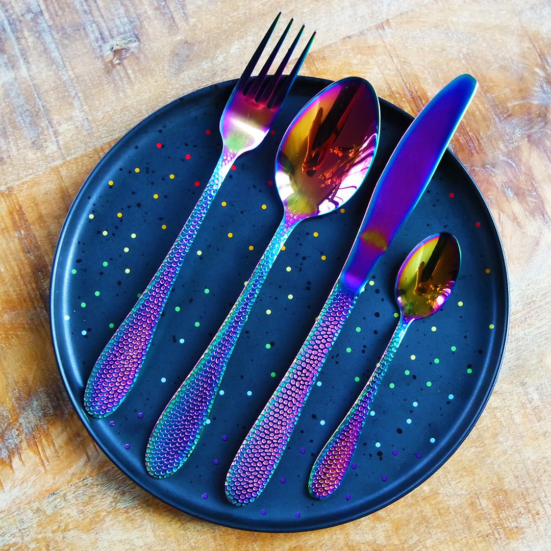 Rainbow bestiksæt 24 dele | rustfrit stål