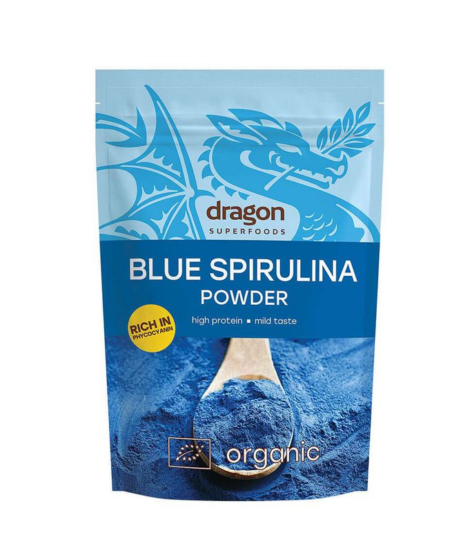 Blue Spirulina Powder, organic, Dragon Superfoods, 75g