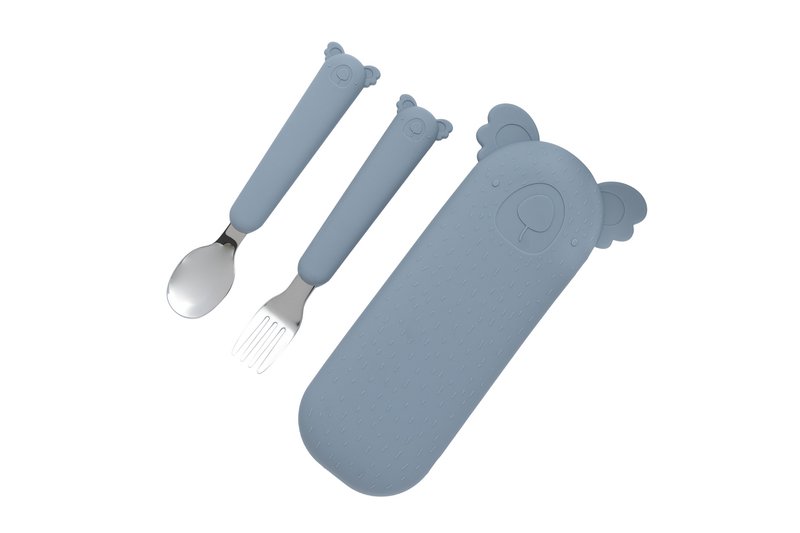 Cutlery Set and Case Zoe the Koala Grey