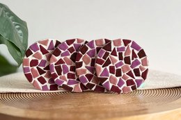 Kombipaket Mosaik-Getränkebrett und Untersetzer