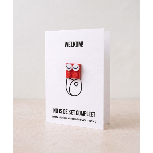 New Baby: Set Complete Postal Card – Building Brick