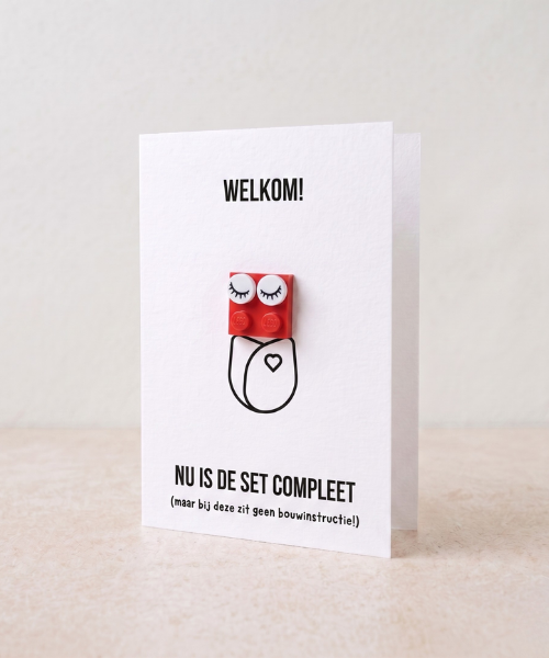 New Baby: Set Complete Postal Card – Building Brick