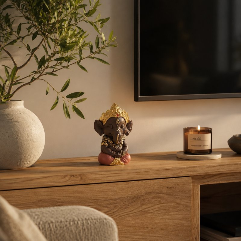Statuette Ganesh 2 - Lucky charm - Zen and Feng Shui decoration - To create a relaxing and spiritual atmosphere - Gift idea