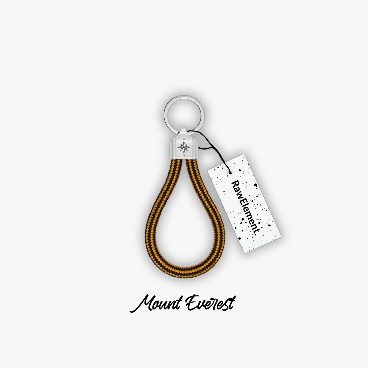 RAW ELEMENT Kompass Schlüsselanhänger - Segeltau Kletterseil - von der Natur inspiriert, für Männer und Frauen | Original & Handgemacht