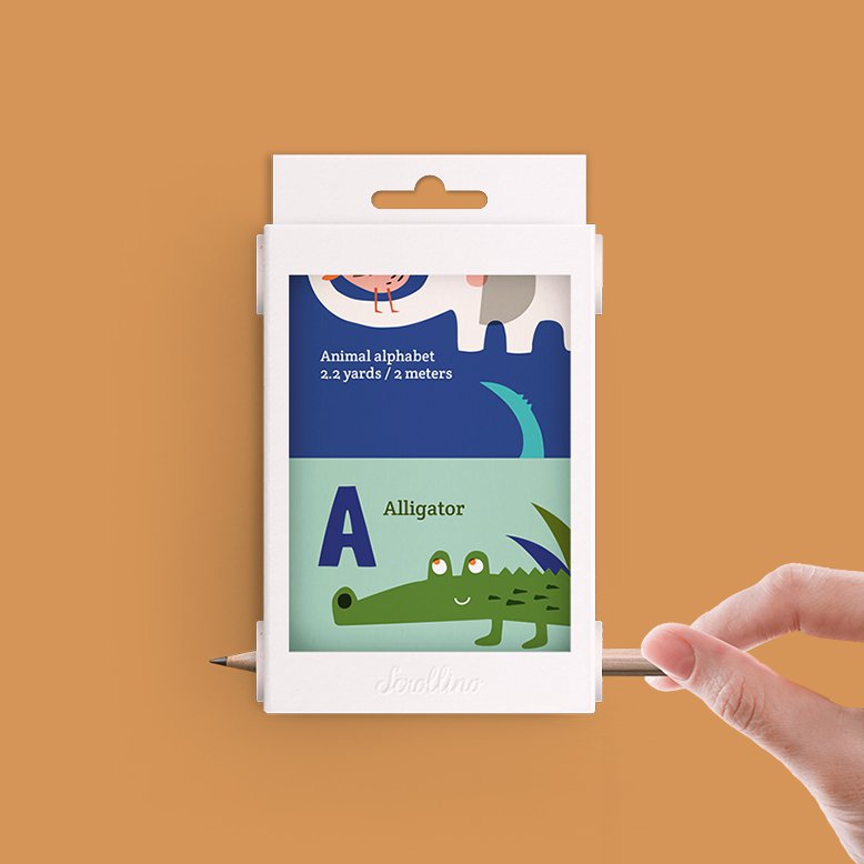 ABCs Lernbuch mit Tieren - Scrollino ABC Zoo