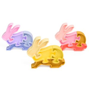Montessori Awakening Toy- 3D Silicone Rabbit Puzzle