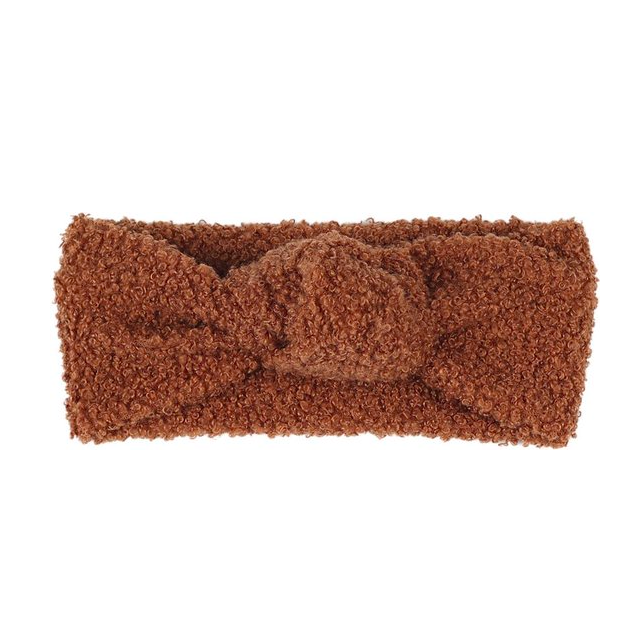 Fascia per capelli Teddy marrone