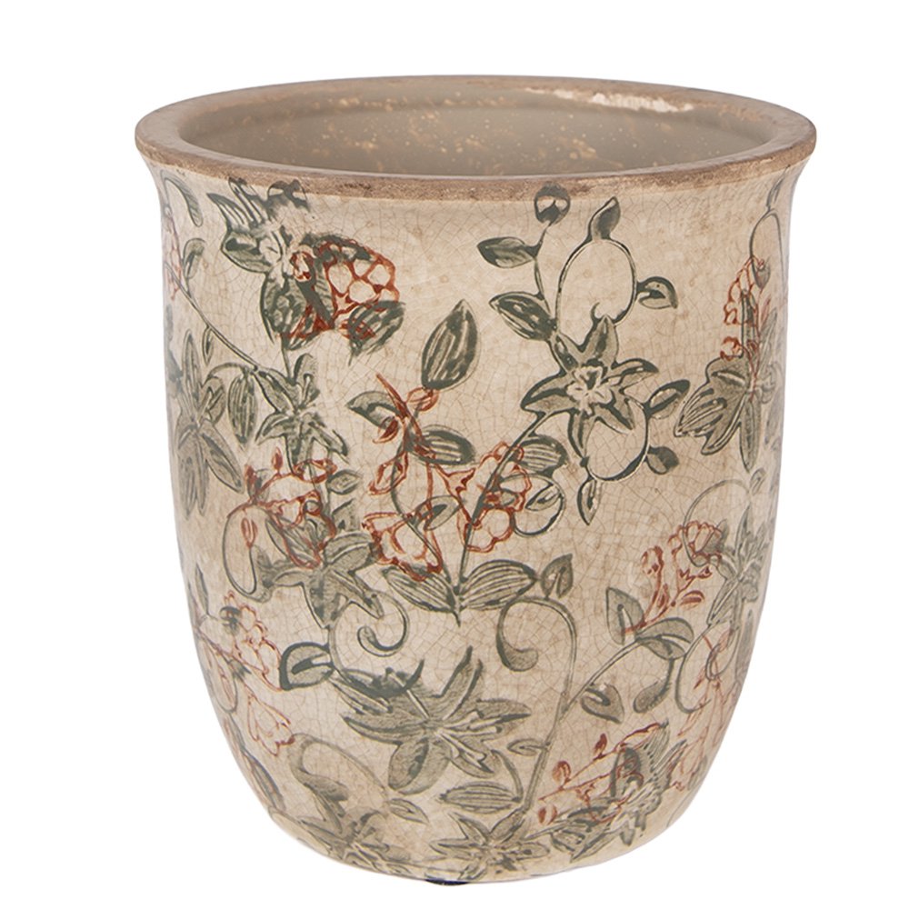 Bloempot Ø 15x15 cm Beige Keramiek