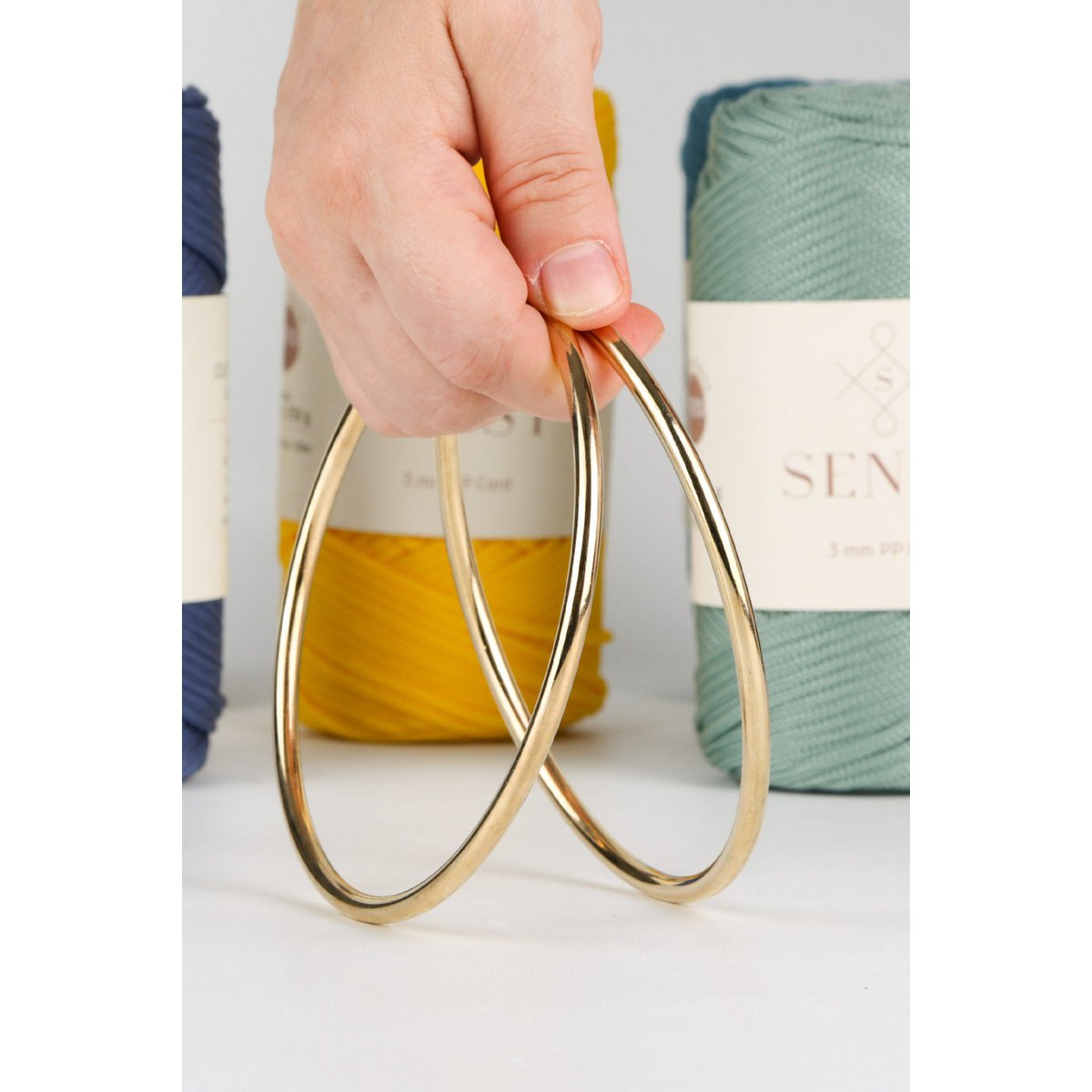 Maniglia per borsa in metallo - Forma rotonda