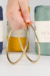 Maniglia per borsa in metallo - Forma rotonda