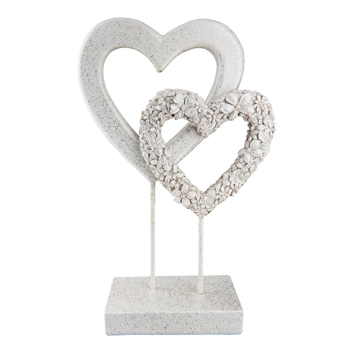 Stand relief heart Flower Heart H.24 cm