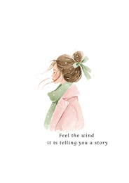Sustainable card - Feel the wind
