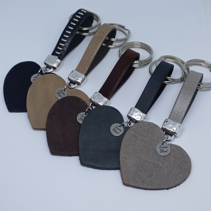 Sleutelhanger leren hart