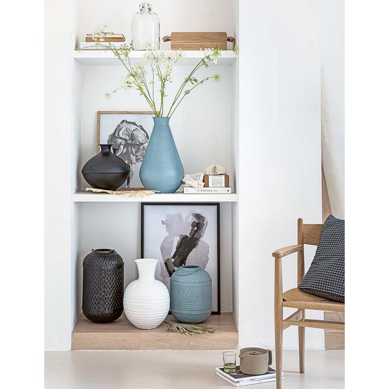 Mirror Oval on Stand Black 20.3x31.1x8.5cm