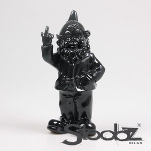 Stoobz Design Gnome F*ck You Black | 16x12x32 cm