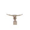 J-Line decoratie Sporter op voet - marmer/polyresin - zand - small