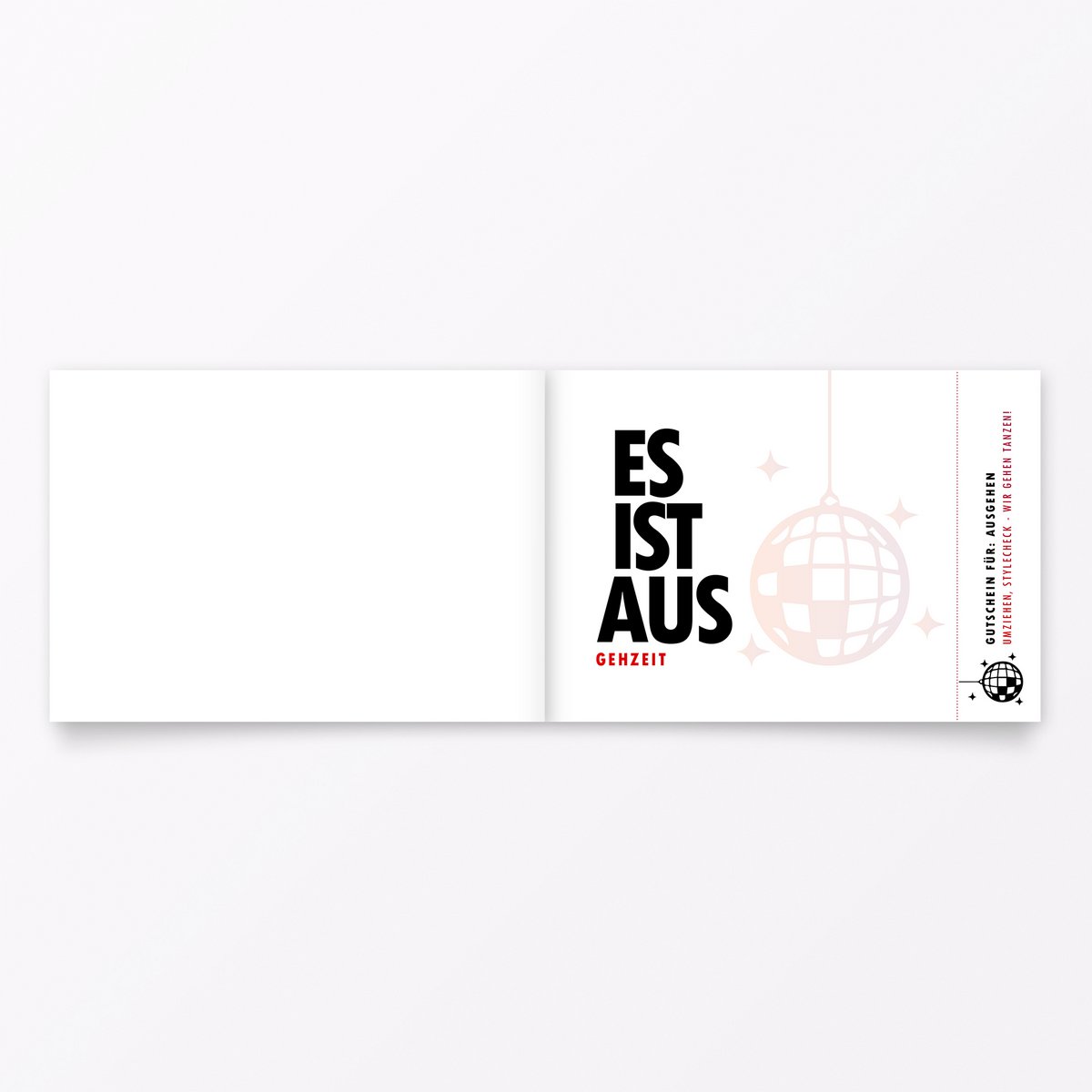 Gutscheinheft "Es ist aus" für die FRAU mit 6 Gutscheinen