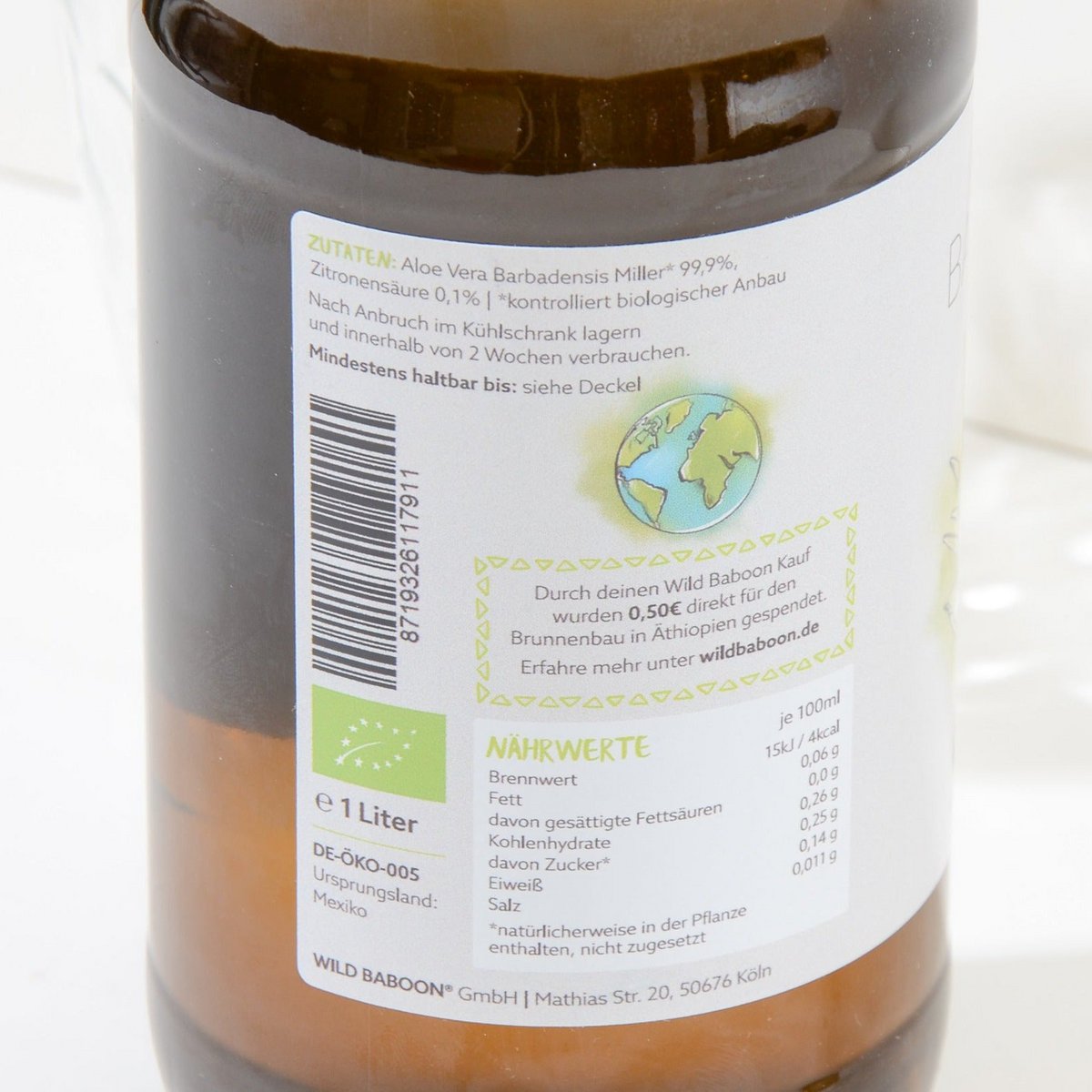 Organic aloe vera juice - pure plant power