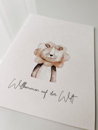 Welcome to the world postcard
