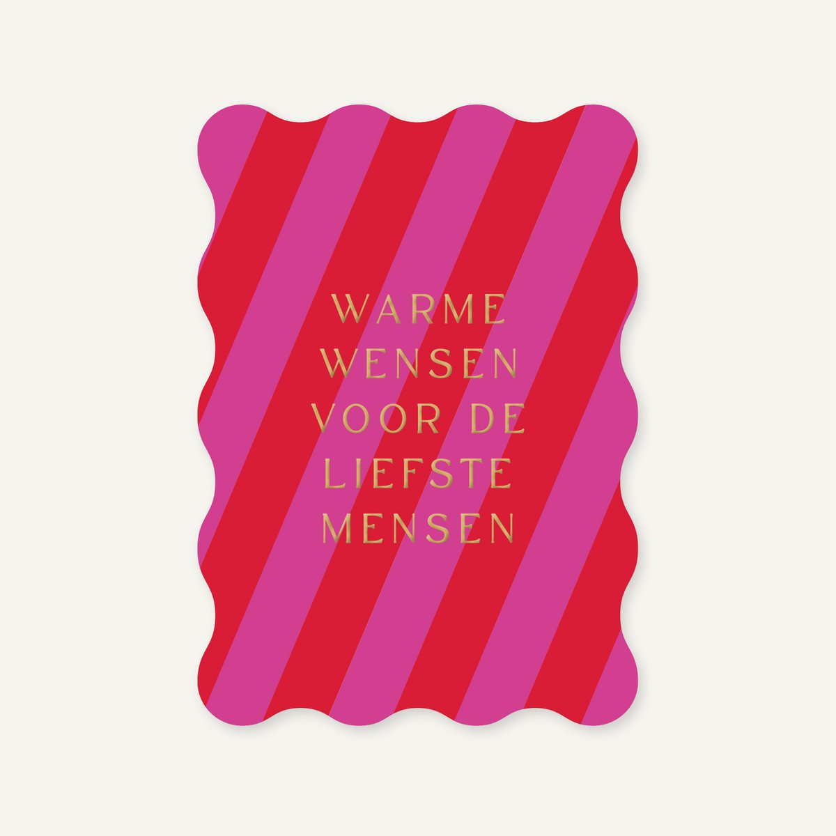 Karte Herzliche Wünsche | Goldfolie