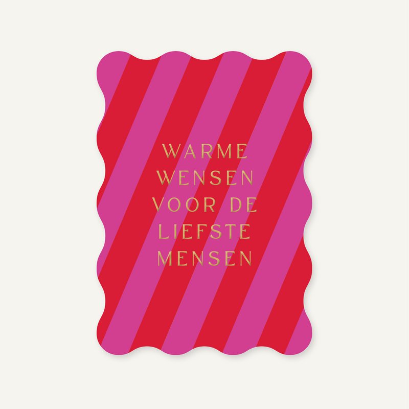 Kort varme ønsker | guldfolie