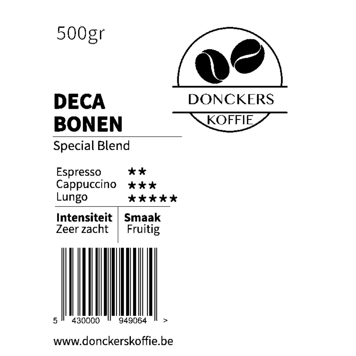 Deca blend beans 1kg