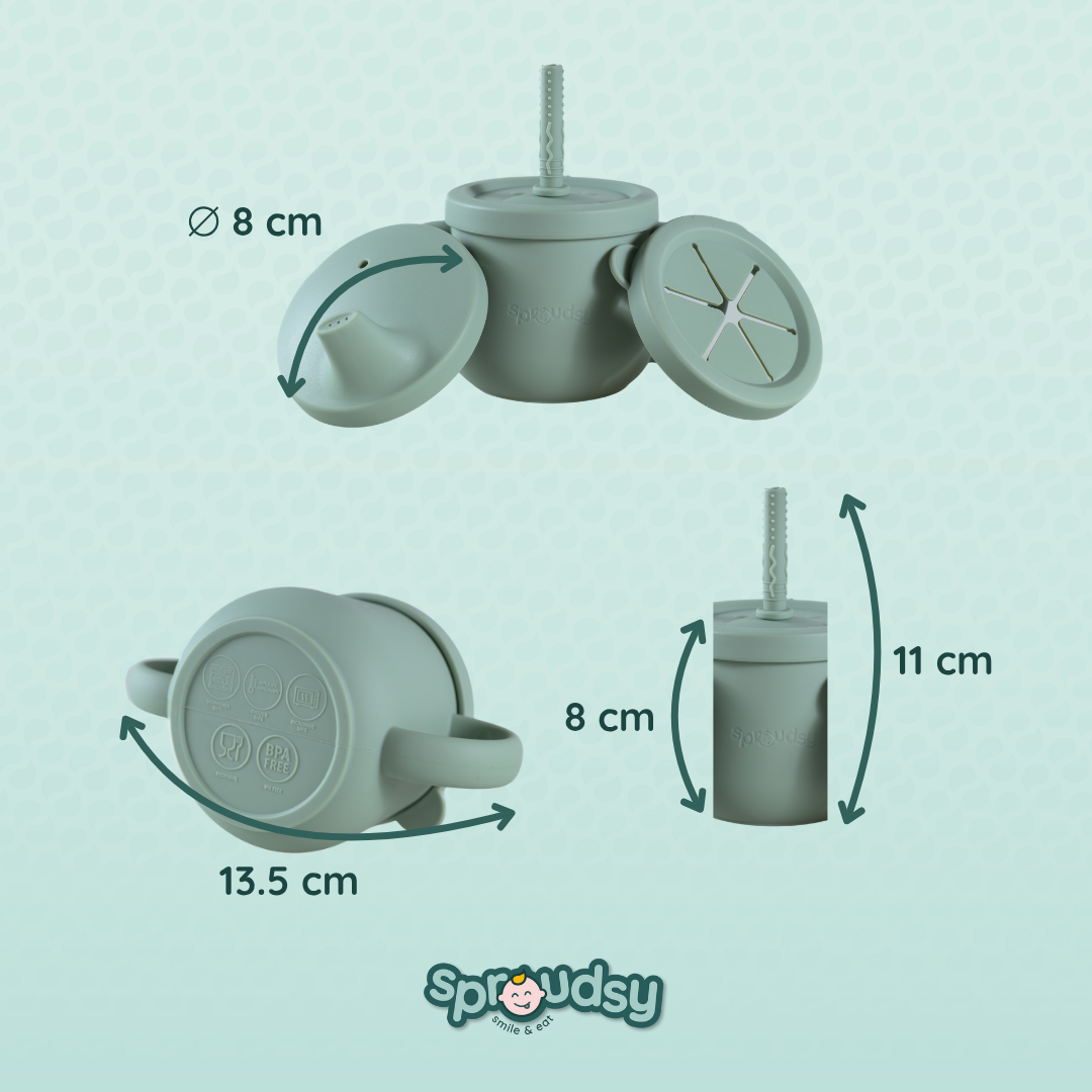 Vaso de práctica para bebé con pajita – Teddy Bear