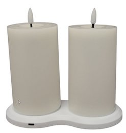 VELA RECARGABLE 1PC BLANCA