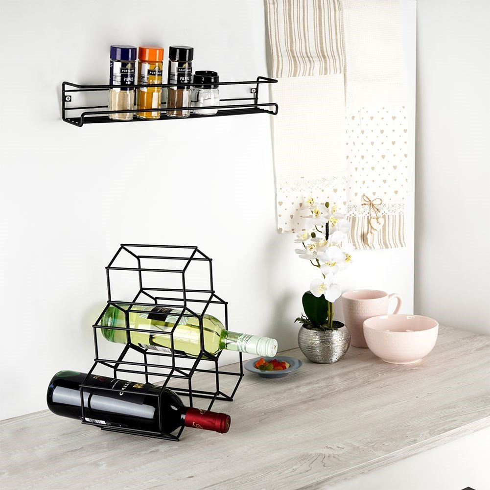 Wall shelf metal 40x6.5x6.5cm