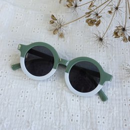 Sonnenbrille | Sonnenbrille | Oliv - Weiß