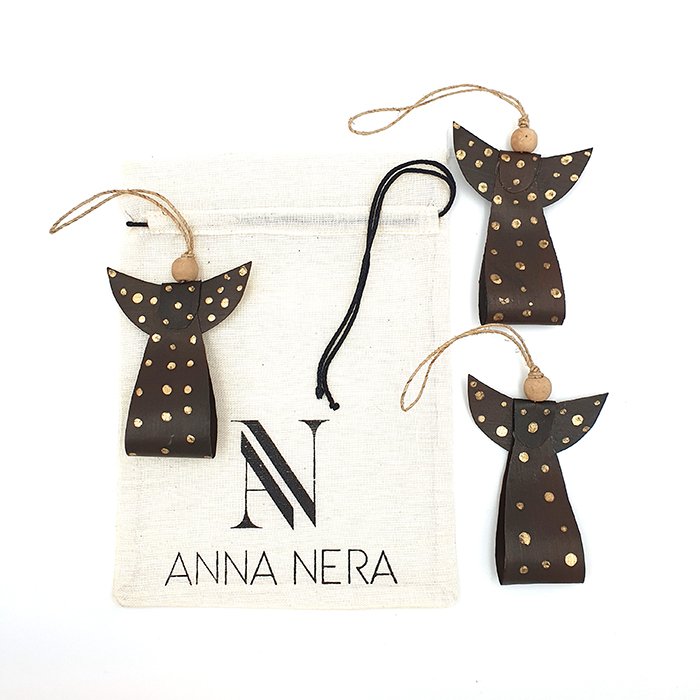 Pochette Ange ornement foncé / or 900-008