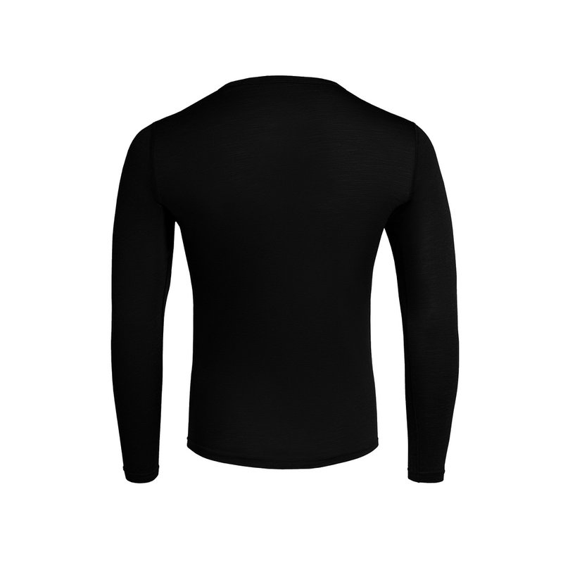 Men's Merino 160 Long Sleeve Crew Black