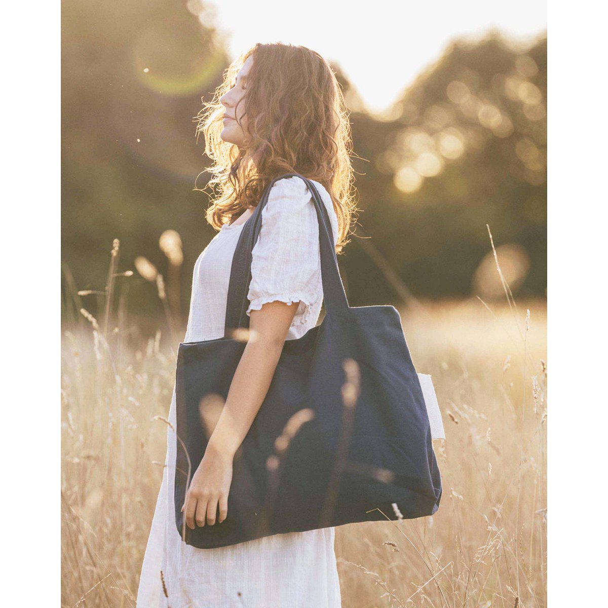 Rima canvas tas - donkere denim