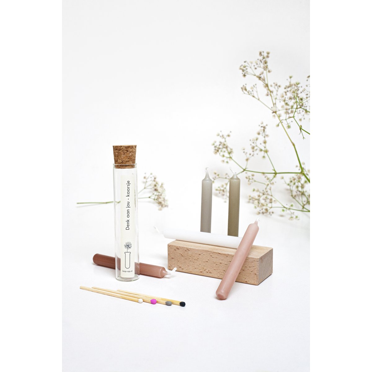 Think of you Candle - mini candle in glass tube