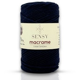 Sensy Premium 2 mm - 160 yards 100 % genanvendt bomuldsmacrame-ledning